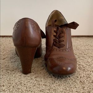 Vintage lace up heels